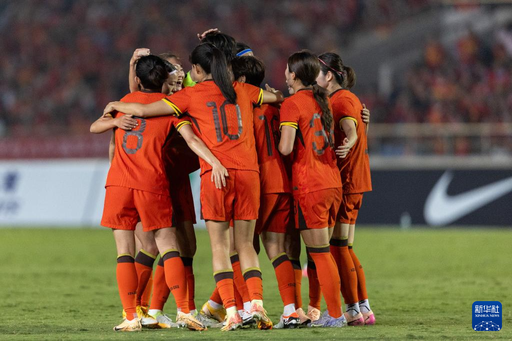 国际女足比赛中,中国队获得胜利 国际女足比赛中,中国队获得胜利